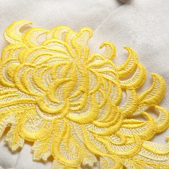1 Kos NOVO chrysanthemum obliž računalnik vezenje mozaik velike cheongsam diy dekorativni dodatki ročno šivanje tip