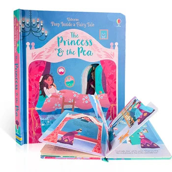 10Books/set Usborne Knjige Peep Znotraj Klasična Pravljica otroka Otrok angleški Izobraževalne 3D Zavihek fotoreportažo spanjem Knjiga