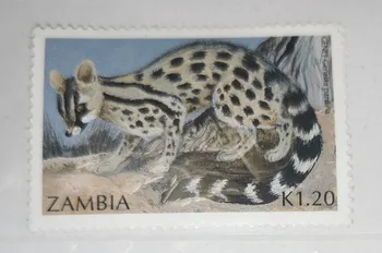 1Pcs/Nastavite Novo Zambija Post Žig Afriki Živali Znamk BREZ prilepke