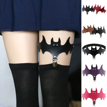 1pcs Ženske Krasen Punk Gothic Bat Elastična Podvezice Pasu Retro Suspender Halloween Okraski 16Colors Podvezice Perilo