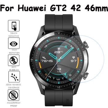 2.5 D, Kaljeno Steklo Film Screen Protector Za Huawei Watch GT 2 42mm 46mm Pametno Gledati Anti-Scratch Prstnih Prozoren Film