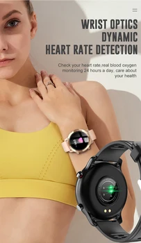 2021 NOVE Pametne Gledajo Moški Ženske IP67 Nepremočljiva Ure Smartwatch Srčnega utripa Za Android Xiaomi Samsung iPhone