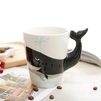 3D živali skodelico čaja skodelico kave skodelice vrč padec vrč keramično skodelico kave nastavite skodelico kave Skodelice Keramični Osebnost
