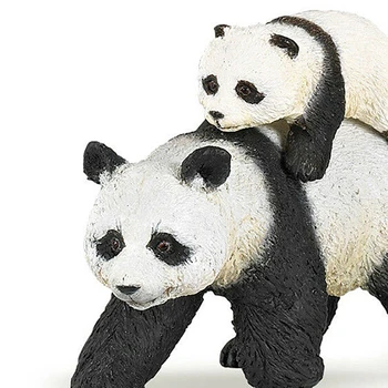 3inch Simulacije Panda In Baby Gozdne Živali Model Divje Življenje Figur PVC Igrača Živali Številke 50071 Darilo Za Otroke #W0