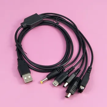 5 in1 USB Igra Polnilnik, Kabel za Polnjenje, Vrvice za Nintendo NDSL/ za PSP / za WII U / Za GBA SP Polnjenje Vodi Kabel