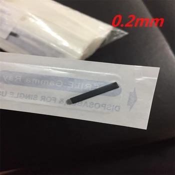 500pc/box Nano Agulhas Lamina 0,2 mm, Par Microblading Iglo Več 12 Flex U Obliko Tatoo Rezilo za Ročno Obrvi Svinčnik Tebori