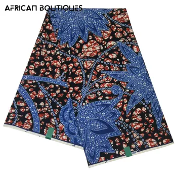 Afriške Originalni Vosek tkanine 6yard Bombaž 2021 Nove Afriške Tiskanja Tkanine Za poročno Obleko šivanje