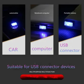 Avto Mini USB LED Notranja Dekorativna Luč za chery tiggo 3 5 2016 A3 QQ A5 A1 Amulet A13 E5 ZA great wall/lifan/ byd