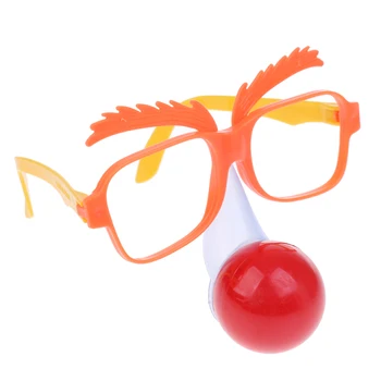 Cirkus Klovn Rdeči Nos Očala Za Odrasle Otroci Pustna Novost Gag Darilo