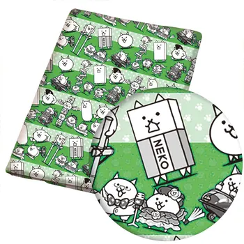 DIY 50*145 CM cvetlični vzorec, Poliester bombaž Tkanina Patchwor Tiskani za Tkiva Otroci Doma Tekstilni za Šivanje Lutka Obleko Zavese