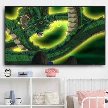 Dragon Ball Platno Slikarstvo Japonski Anime, Ki Želijo Zmaj, Poster Tiskanje Wall Art Sliko Sodobne Dom Otroci Soba Dekoracijo Mur