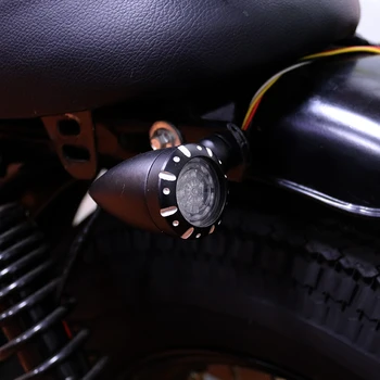 En par motorno kolo LED smerokaze za Harley Cruiser Chopper Cafe Racer Retro Kazalnik Motocikla Krmiljenje Lučka Zavorna Luč