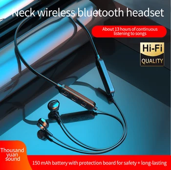G04 Bluetooth 5.0 Vratu-vgrajena Slušalke Brezžične Športne Slušalke Stereo Zvočnik Magnetna Nepremočljiva Visi Slušalke