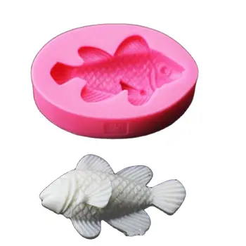 Lepe Ribe, Fondat Čokoladni Puding Silikonsko Plesni 3D Silikonski Kuhanje Orodje Torto Orodje Torto Orodje H702