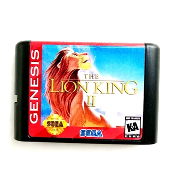 Lion King 2 16 bit MD Pomnilniško Kartico, Sega Mega Drive 2 za SEGA Genesis Megadrive