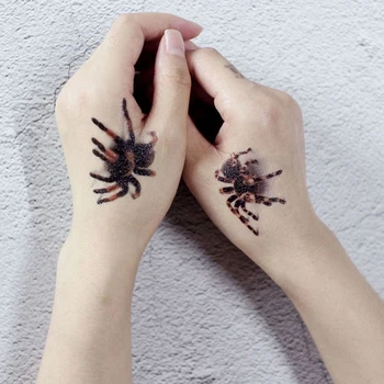 Majhen Zemljevid Tetovaže Nalepke Črna Mravlja Pikapolonica Pajek Scorpion Tatoo BUG Insektov Posameznih Manjših Hroščev Tatoo