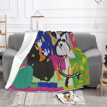 Matisse Odejo Flanela Natisnjeni Klasično Risanje Fauvism Dihanje Mehko Vrgel Odejo za Steljo Spalnica Posteljnina Vrže