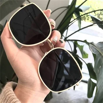 MAYTEN 2021 Nov Modni Kvadratnih Bela Črna sončna Očala Retro Vintage sončna Očala Oversize Odtenki Očala Očala UV400 za Ženske