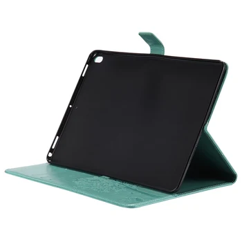Mačka Drevo Reliefni PU Usnjena torbica Za iPad Zraka 3 2019 10.5 palčni funda smart cover za iPad pro 10.5 2017 tablični primeru +Film+Pen