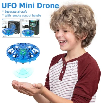 Mini Helikopter RC UFO, ki Plujejo pod igrače Zrakoplova Strani Senzorska Ir RC Quadcopter Električna Indukcija Igrače za Otroke, Mini Brnenje