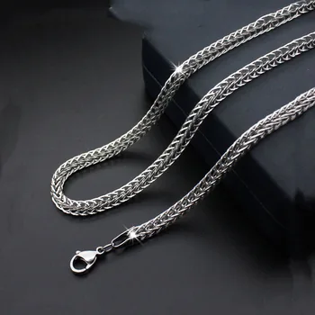 Moda preprost novo titan jekla ogrlica foxtail verige iz nerjavečega jekla nakit večplastne ogrlico, vroče prodaje
