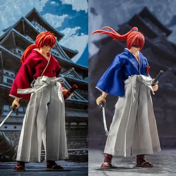 Na Zalogi Anime-zemljišča Dasin Rurouni Kenshin Himura SHF 1/12 16 cm/6 inch 2. Sprostitev PVC Akcijska Figura Model