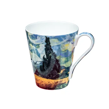 Najbolje prodajan modni slog Van Gogh design keramični vrč kave
