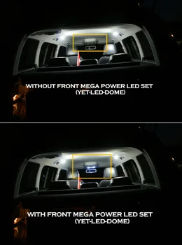 Neposredno Primerni za Skoda Superb (02-13) Svetlo 6000K Xenon Bela LED Zamenjava Notranjost Strešne Kupole Svetlobe