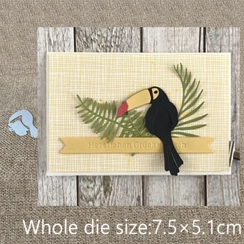 Nov Design Plovila Rezanje Kovin Die Die kosi Toucan ptica dekoracijo album Album Papir, Kartice Obrti Reliefi die kosi