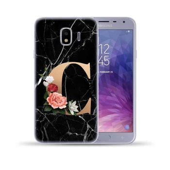 Po Meri Pismo Prilagojene Začetne Marmorja Cvetje Silikona Primeru Pokrovček Za Samsung Galaxy J3 J5 2017 J4 J6 Prime 2018 Opomba 10 Pro