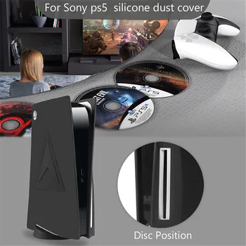 Popolnoma Novo Visoko Kakovostnega Silikona Primeru Trajne Prah Pokrov Zaščitni Rokav Zaščita za Sony PS5 Gostitelj iger