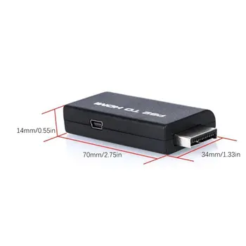 Prenosni PS2 za HDMI Audio Video Adapter Pretvornik HDMI AV-Združljiv Kabel Za SONY PlayStation 2 Plug And Play Deli