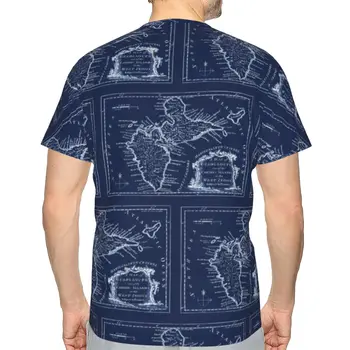 Promo Baseball Zemljevid Guadeloupe 1759 1 T-shirt premije za Moške T Shirt Tiskanje Humor Grafični R276 Vrhovi Tees Evropske Velikost