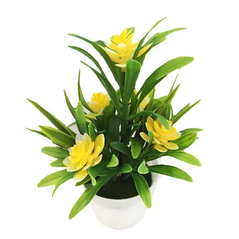Realno Umetno Cvetje, Rastline Za Zeleno Bonsaj Pot Ponaredek Lotus Spraviti Okraske Za Dekoracijo Doma Obrti Rastlin Dekor Darilo