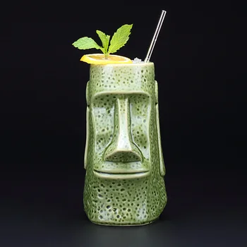 Retro Indijski Idol Havajih Bar, Cocktail Kozarec Portret spomenikom Posebne Pijače TIKI Vrč Obalnih Plaži Mešanje Vina Smoothie Pokal