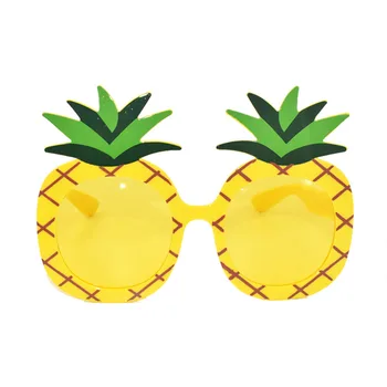 Rumena Havaji Party Očala Ananas Očala Dekorativni Foto Rekviziti Ustvarjalne Eye Glasses Smešno Kostum Stranka Accessaries