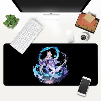 Sangonomiya Kokomi Genshin Vpliv igralec igra preproge Mousepad Animacija XL Velike Gamer Tipkovnice RAČUNALNIKA Desk Mat Takuo Tablet Mousepads