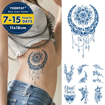 Sok, Ki Trajajo Črnilo Tetovaže Body Art Nepremočljiva Začasni Tattoo Nalepke Rože Brid Kita Tattoo Roko Ponaredek Jelena Metulj Tatto