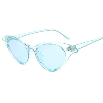 Sončna očala Ženske Luksuzne blagovne Znamke Prvotni Načrt sončne Očala ženski srčkan seksi retro Cat Eye 2019 Nov Modni Rimless iz enega kosa
