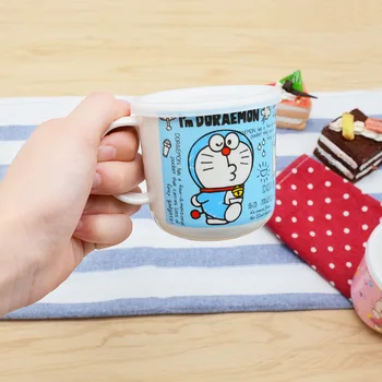 Steklenico vode Srčkan Moda Risanka Otrok Pitje Skodelico Melamin Pokal Dekle Doraemon Mleka Vrč S pokrovom