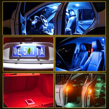 T10 W5W LED Parkirni prostor Potrditev Žarnice Za Mercedes Benz W203 W211 W204 W210 W205 W202 W220 W124 W123 C E SLK GLK Rdeča, Modra