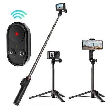 TELESIN 72M Brezžična tehnologija Bluetooth Daljinski upravljalnik za GoPro 10 Selfie Palico Stojalo za GoPro Hero 9 8 Max Črni barvi Za IPhone 13