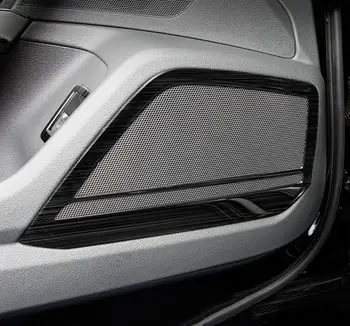 Za Audi A6 C8 2019 2020 Avto Styling Vrata Avdio Zvočniki Okvir Pokrova Stereo Loudpeaker Dekoracijo Trim Notranje Nalepke