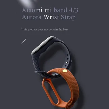 Šport Mi Band 4 3 Pašček za zapestje pašček za Xiaomi mi band 4 šport Silikonsko zapestnico za xiaomi Mi band 3 band4 pametno gledati zapestnica